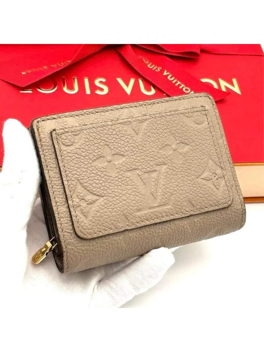 Louis Vuitton Wallet Empreinte Portefeuille Clair Beige